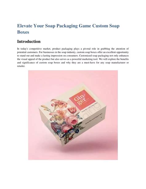 Ppt Elevate Your Soap Packaging Game Custom Soap Boxes Powerpoint