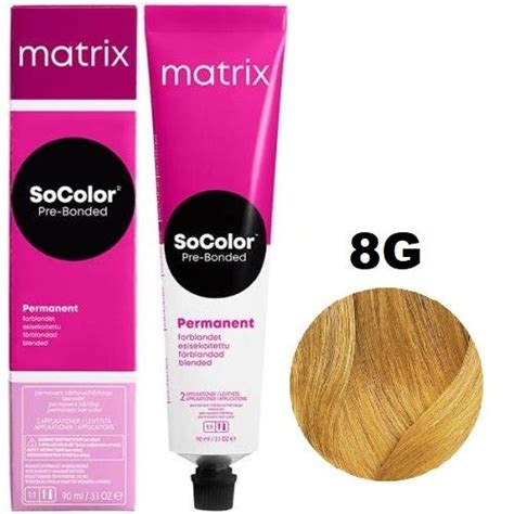 Matrix Socolor крем краска для волос 8g светлый блондин золотистый 90мл