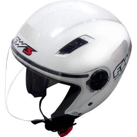 Capacete Aberto P Moto Fw Viseira Cristal X Open Inmetro No Shoptime