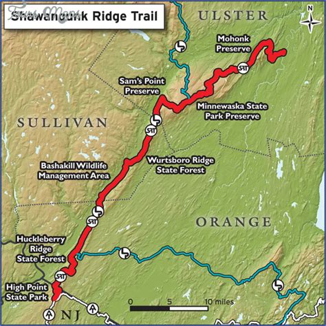 Appalachian Trail Hiking Map - ToursMaps.com