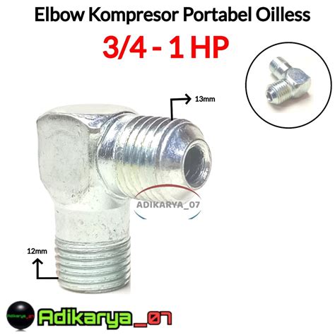 Jual Elbow Oilles Knee Pipa Kompresor Angin Portable Shopee Indonesia