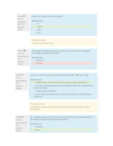 Solution Preguntas De Parciales Studypool