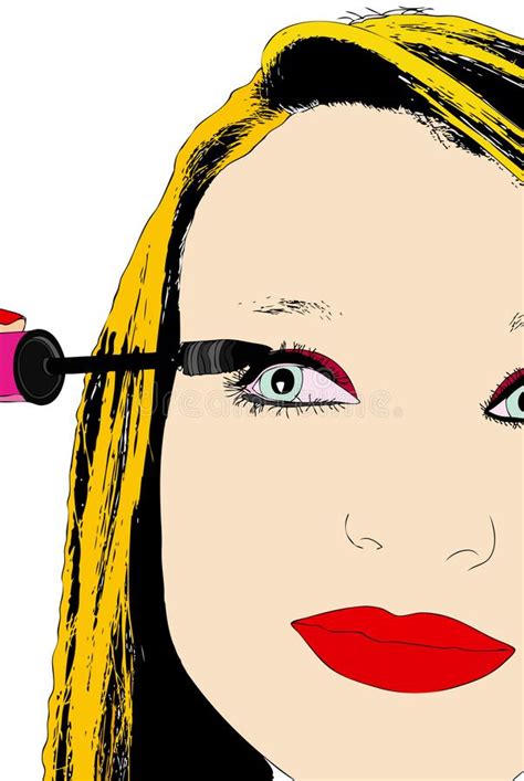 Woman Make Up Eyes Stock Illustration Illustration Of Wellness 130102496