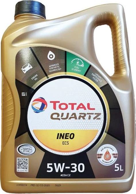 ᐉ Моторное масло Total Quartz Ineo Ecs 5W-30 5 л • Купить в Киеве ...