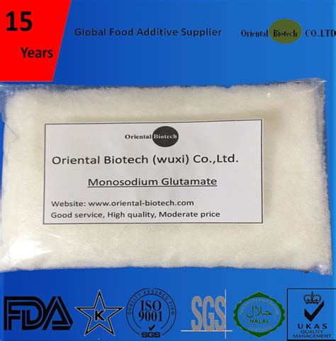 Food Grade 8 100 Mesh 99 Monosodium Glutamate Super Msg China