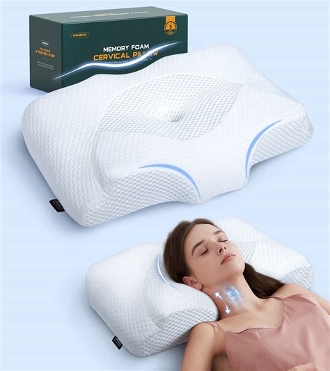 Famedio Adjustable Cervical Pillow for Neck Pain Relief, Hollow Contour ...