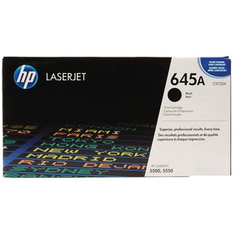 Hp Original Toner Cartridge Laserjet 645a C9730a Hitam Hitam