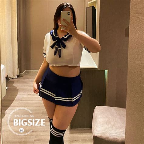 Plus Size Sexy Lingerie For Sex Sexy Pajamas Big Size Women Cosplay Student Wear Cute Sailor