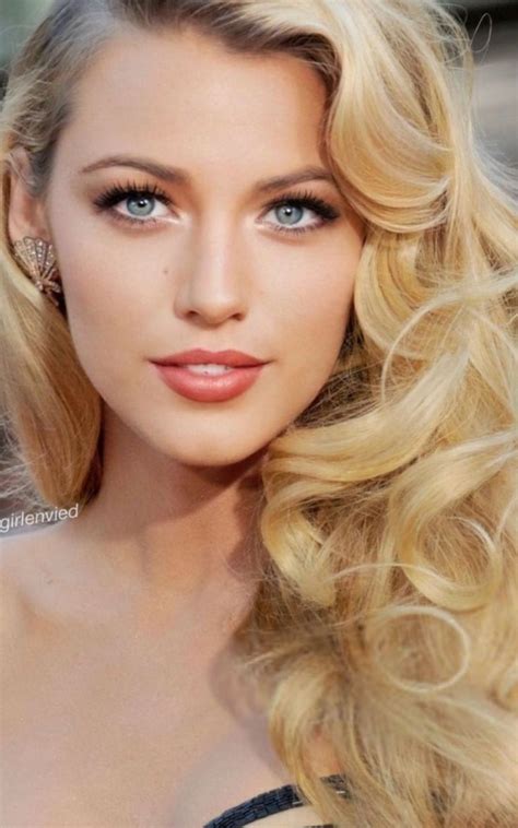 Blonde Beauty With Stunning Blue Eyes