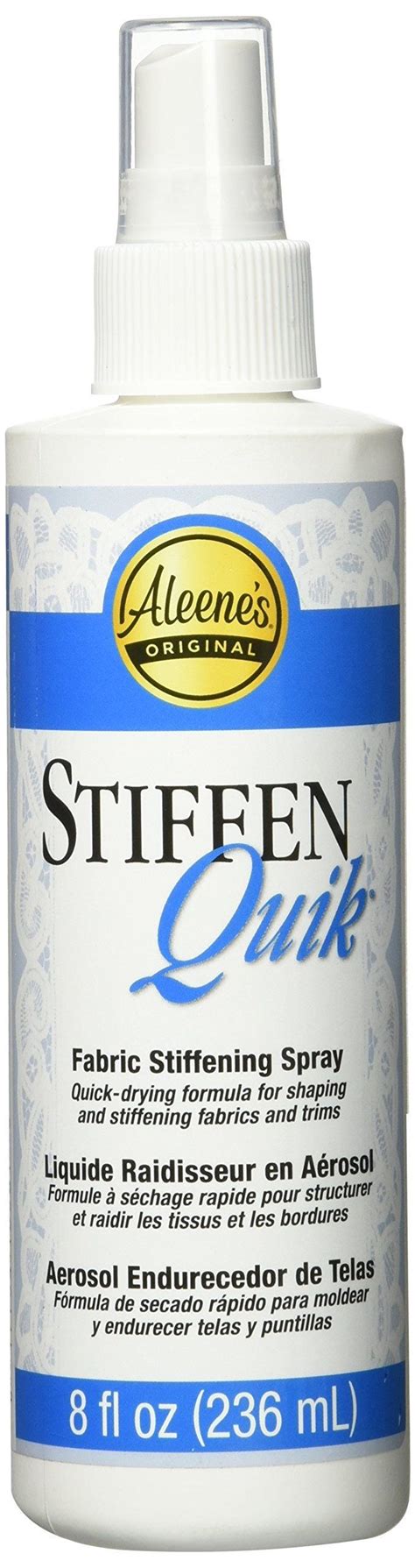 Aleene S Stiffen Quick Fabric Stiffening Spray Oz Etsy Spray