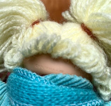 Vintage Cabbage Patch Mini Doll Blonde Hair Soft Body Etsy