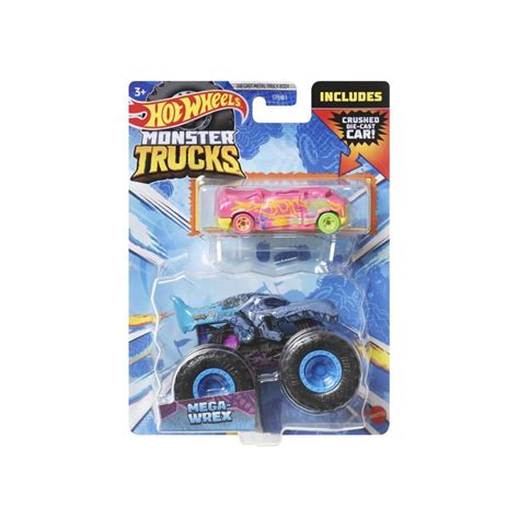 Mattel 5103621 Hot Wheels Monster Trucks Mega Wrex zöld monster kisautó ajándék HotWheels