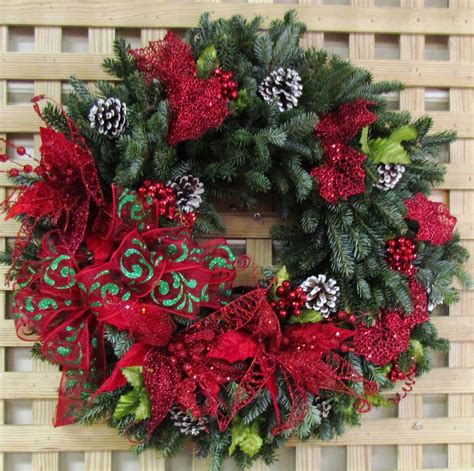 Fresh Evergreen Christmas Wreath Christmas Wreaths Xmas Wreaths