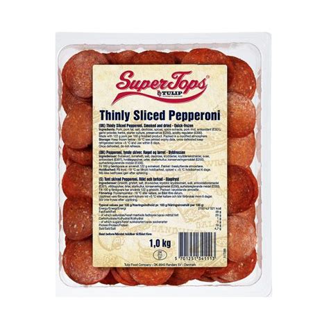 sliced pepperoni cqs continental quattro stagioni italian food