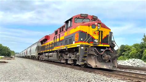 Cp Kcs On Sand Train Csx Leads Coal Train Trains Along The