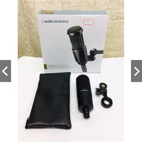 AUDIO-TECHNICA AT2020 XLR CARDIOID CONDENSER MICROPHONE With Free Mic ...