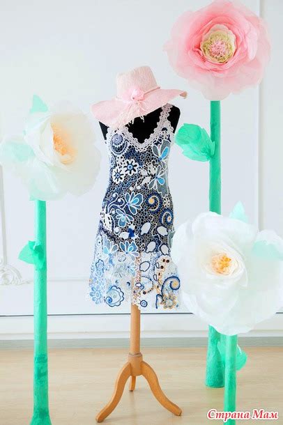 . Платья "Гжель" - Все в ажуре... (вязание крючком) - Страна Мам