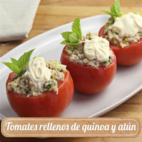 Tomates Rellenos De Quinoa Y At N Receta Supermercados Mas