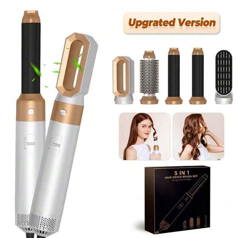 UKLISS Multifunction 5 In 1 Hot Air Styler Air Wrap Electric Hair Dryer Brushes 60000 RPM 1000W