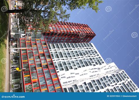 Modern Buildings in Rotterdam Editorial Stock Image - Image of ...