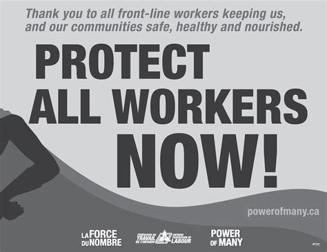 Posters: Protect all workers now! | The Ontario Federation of Labour