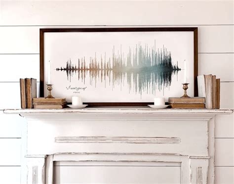 Custom Soundwave Art On Canvas Sound Wave Art Print Custom Etsy