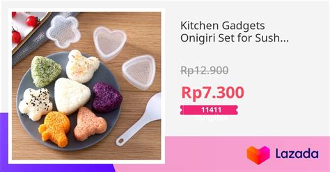 Set Perangkat Dapur Onigiri Untuk Gulungan Sushi Cetakan Sushi Onigiri