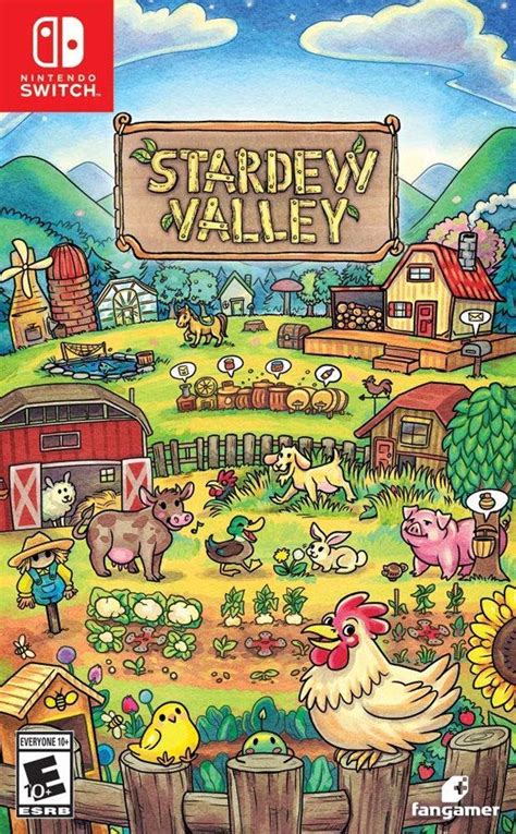 Stardew Valley Custom Nintendo Switch Boxart With Physical Game Case