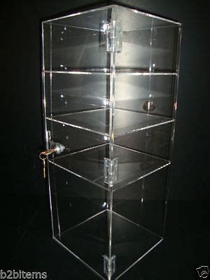 Acrylic Countertop Display Case 8 X 8 X 19 Locking Security Show