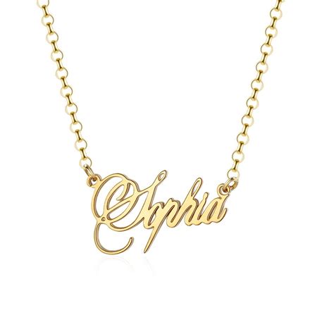 personalized  necklace gold gold chain   custom  chain