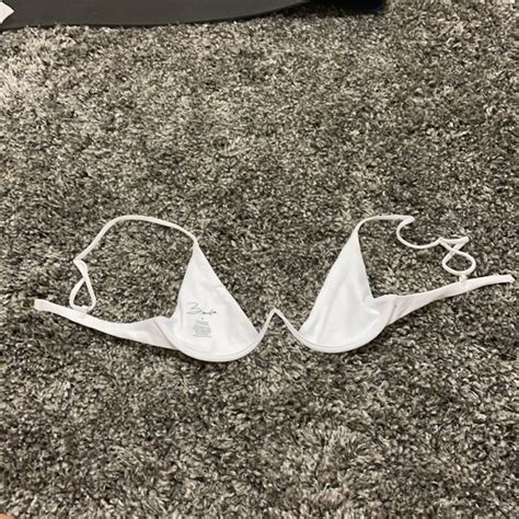 Bamba Swim Bamba Swim White Vino V Cut Bikini Top M Poshmark