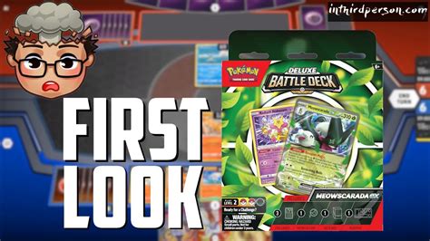 First Look At The Meowscarada Ex Deluxe Battle Deck Pokemon Tcg