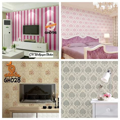 Jual Wallpaper Dinding Kamar Tidur Wallpaper Dinding 3D Wallstiker ...