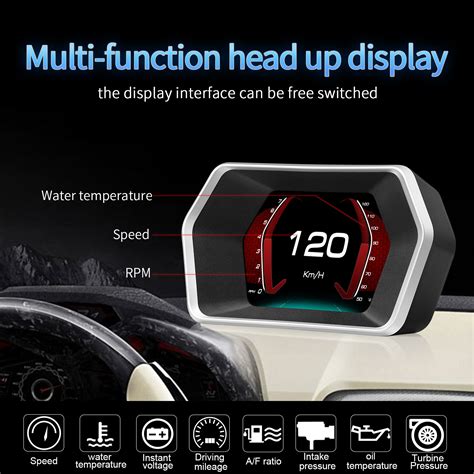 P Model Car Obd Gps Diagnostic Gauge Digital Meter Head Up