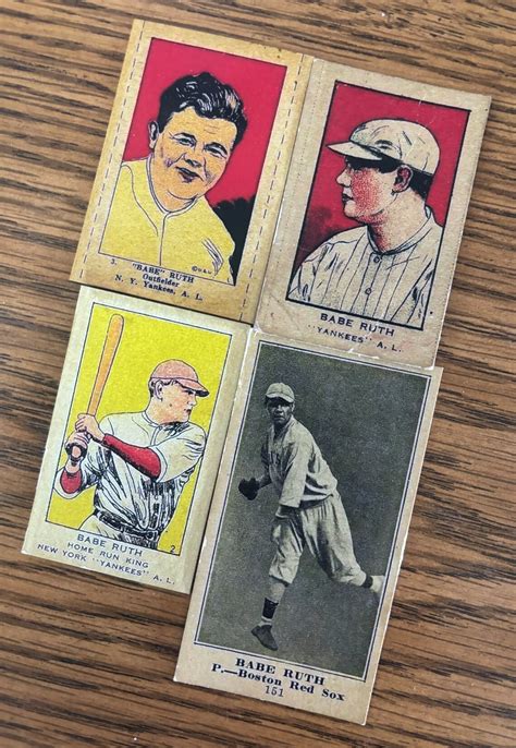 1916 1921 1923 W514 Babe Ruth Strip Baseball Card Yankees Novelty