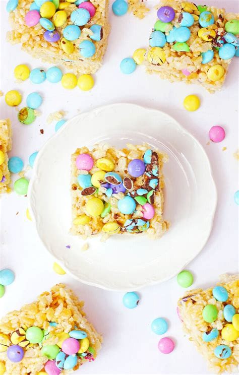 Easter Mandm Rice Krispy Treats