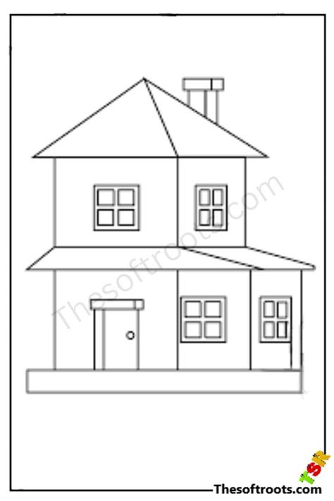 How To Draw House Step By Step Cute Art Coloring Book Artofit