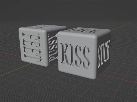 Simple Adult Sex Dice Game Mm Dice Easy To Read Stl File For D Printingcults