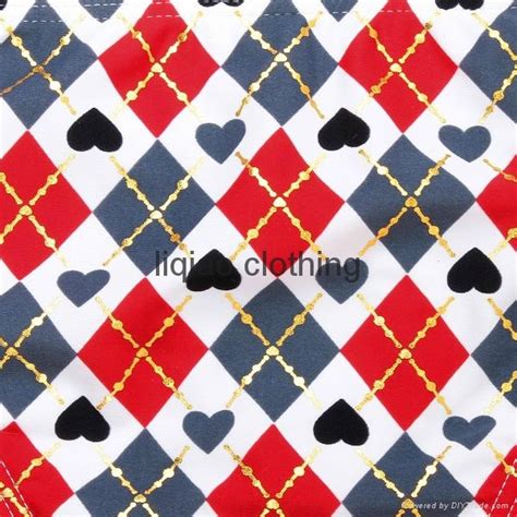 Geometric Print Swimsuit Red Diamond Pattern V Wire Strapless Bandeau Bikini Lq China