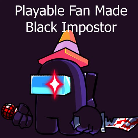 Playable Black Impostor Friday Night Funkin Mods