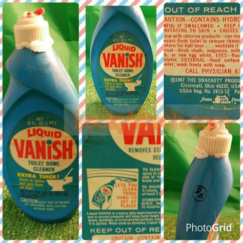 Vintage Liquid Vanish Toilet Bowl Cleaner 16 Oz The Drackett Company