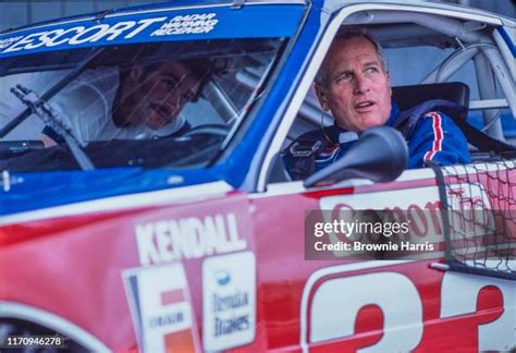 American Actor And Race Car Driver Paul Newman At Lime Rock Race