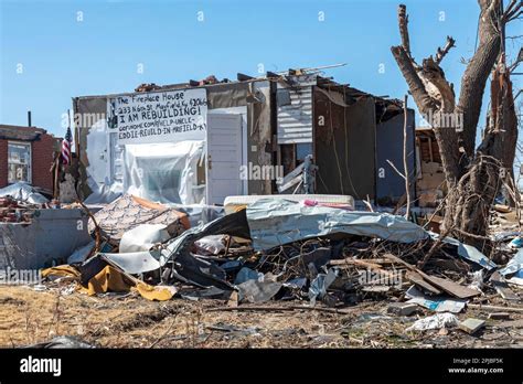 Mayfield Kentucky Damage From The December 2021 Tornado That Devasted