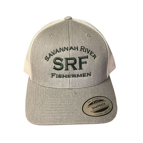 SRF Logo Heather And White Hat Savannah River Fishermen