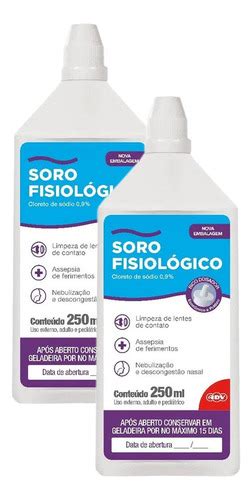 Kit C 2 Soluções Fisiologicas Soro Fisiol Adv 250ml DROGAOONLINE