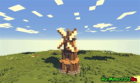 Как построить мельницу в майнкрафте схема - Фото подборки 3