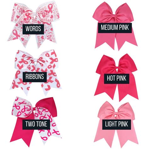 Hot Pink Cheer Bows Etsy