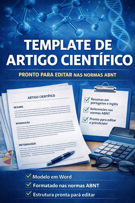 Modelo De Artigo Pronto - Template de Artigo Científico nas Normas ABNT – Modelo Pronto para ...