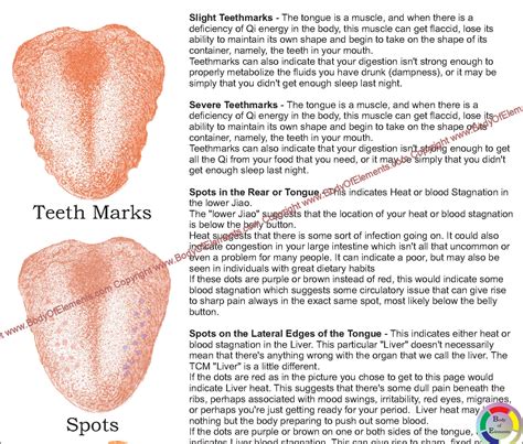 Tongue Health Chart 11