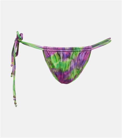 Seychelle Ruched Triangle Bikini Bottoms In Multicoloured Bananhot Mytheresa